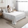 100% Egyptian Cotton White Sheets Set 1000 Thread Count 4 Piece Sets, Luxury Hotel Quality Bed Sheets Queen, 18 Inch Deep Pocket Soft Cooling Bedding Sheets Sets Queen view 3