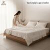 100% Egyptian Cotton White Sheets Set 1000 Thread Count 4 Piece Sets, Luxury Hotel Quality Bed Sheets Queen, 18 Inch Deep Pocket Soft Cooling Bedding Sheets Sets Queen view 4