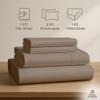 100% Egyptian Cotton Taupe Sheets Set California King Size, 1000 Thread Count Sheets Set 4Pc Set, Luxury Hotel Quality Bed Sheets California King, 18 Inch Deep Pocket Soft Cooling Sheets Set view 2