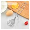 1pcs Compatible for Kitchen Accessories Spiral Whisk Stirrer Mixer Egg Beater Blender Cooking Compatible for Kitchen Utensil Tool(Gold) view 2