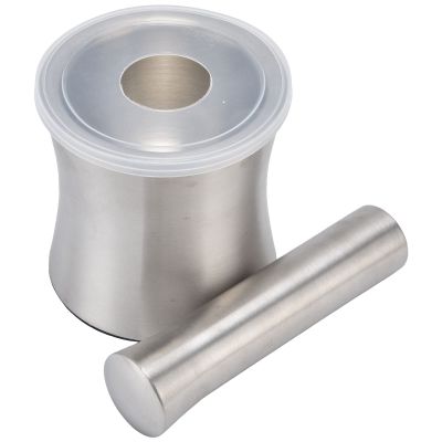 18/8 Stainless Steel Garlic Mortar and Pestle Set - Good Stability Mortar with Dual Structure, Wear Resistant, Easy Clean Grinder for Garlic Press or Spice Grinding