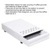 Coffee Knock Box - Stainless Steel Coffee Grind Knock Box Drawer - Thickened Design - Coffee Residue Powder & Ground Knock Container - For Home & Shop(white) view 3