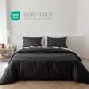 HeimenAogo 600TC Egyptian Cotton Duvet Cover Full Size Sateen Weave, Silky Soft and Breathable Bedding Set with Zipper Closure, Long Staple Cotton Bed Linen Moonless Night Black 3Pcs (80"90") view 3