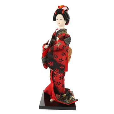 BESTOYARD Geisha Doll Ornaments Japanese Kimonos for Women Decorations for Home Japanese Decorations Geisha Doll Figurine Japanese Doll Decoration Hand Decor Plastic Oriental Doll