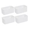 ARTIBETTER 4pcs Wall Mounted Storage Organizer Bins Adhesive Floating Storage Boxes for Remote Control Toothbrush Cosmetics and Personal Care Products view 1