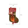 geppy 47cm Christmas Stockings, Large Rustic Yarn Xmas Stockings for Family Holiday Decorations D view 3