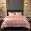 Kanak Bedding 3PC Silky Comforter Set Satin Comforter Silky 300 GSM Alternative Down Comforter Soft Filling 1 Comforter 2 Pillowcase..(Cal-King Peach) view 2