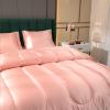 Kanak Bedding 3PC Silky Comforter Set Satin Comforter Silky 300 GSM Alternative Down Comforter Soft Filling 1 Comforter 2 Pillowcase..(Cal-King Peach) view 3