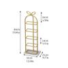 HEXEH Shoe Rack 5-Tier Shoe Rack, Metal Plant Stand Shoe Storage Rack, mini Vertical Children's Shoe Shelf, Space Saving, Ideal for Entrance Living Room Bedroom Shoe Storage Cabinet (Color : A) view 2