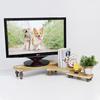 Ikee Design 3 Pcs Set Wooden Display Riser Stand, Wooden Cupcake Dessert Display Riser Stand for Jewelry, Monitor, Stackable and Portable, Oak Color view 4
