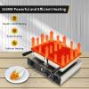CPVKRY Commercial Strange Shape Waffle Machine, Halloween Waffle Maker/Snack Machines There are 3 Molds,Stainless Steel Baker w/Non-Stick Teflon Coating,50-300/122-572 Adjustable view 2