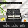 CPVKRY Commercial Strange Shape Waffle Machine, Halloween Waffle Maker/Snack Machines There are 3 Molds,Stainless Steel Baker w/Non-Stick Teflon Coating,50-300/122-572 Adjustable view 4