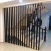 JLXJYS 6pcs Space Divider Post, Tall 7.6ft/7.2ft/6.9ft/6.6ft/6ft/5.6ft/5.3ft Room Partition Wooden Room Divier Freestanding Retractable, Customized Size (Color : Black6pcs, Size : 230cm/7.6ft) view 3