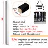 7ft Tall Room Screen Divider Column, Hom Office Wood Privacy Room Partition Post/ Room Separation Pole Kit with Height Adjustable Base, Can Be Customized White ( Color : 1pcs , Size : 220cm/7.2ft ) view 3