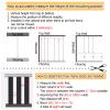 7ft Tall Room Screen Divider Column, Hom Office Wood Privacy Room Partition Post/ Room Separation Pole Kit with Height Adjustable Base, Can Be Customized White ( Color : 1pcs , Size : 220cm/7.2ft ) view 4