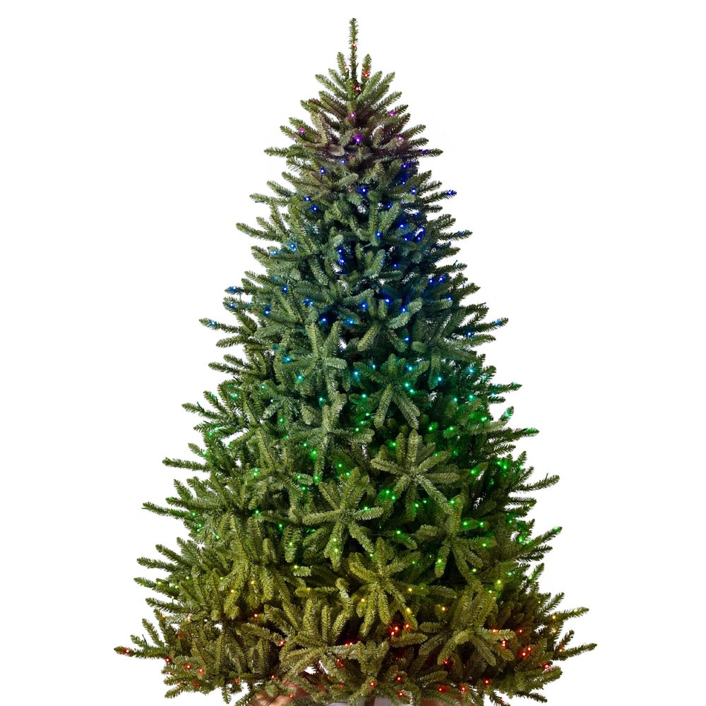 Balsam Hill 9.5ft Pre-Lit Classic Blue Spruce - Artificial Christmas Tree with 5,248+ Tips, Twinkly LED Smart Lights, Easy Plug System & Premium Stand for Indoor Holiday Decorating