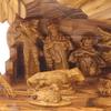 Nativity Musical Christmas 13 inch cave Jesus Birth Olive Wood Bethlehem Carved view 3