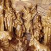 Nativity Musical Christmas 13 inch cave Jesus Birth Olive Wood Bethlehem Carved view 4
