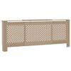 GOLINPEILO Brown Radiator Cover MDF Heating Radiator Cabinet Living Room Furniture Decor, Brown/Cross Style, 80.7"x8.1"x32.1" view 3