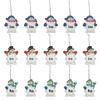 Write-A-Name Snowman Wearing Hat & Scarf Snowflake Resin Christmas Ornaments Bulk 48 Pc view 1