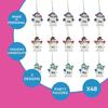 Write-A-Name Snowman Wearing Hat & Scarf Snowflake Resin Christmas Ornaments Bulk 48 Pc view 3