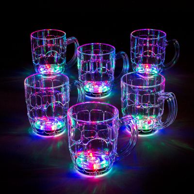 Fun Express Flashing Beer Mugs Bulk 6 Pc