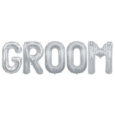 Mylar Balloon Groom 34" Kit  5 Pc