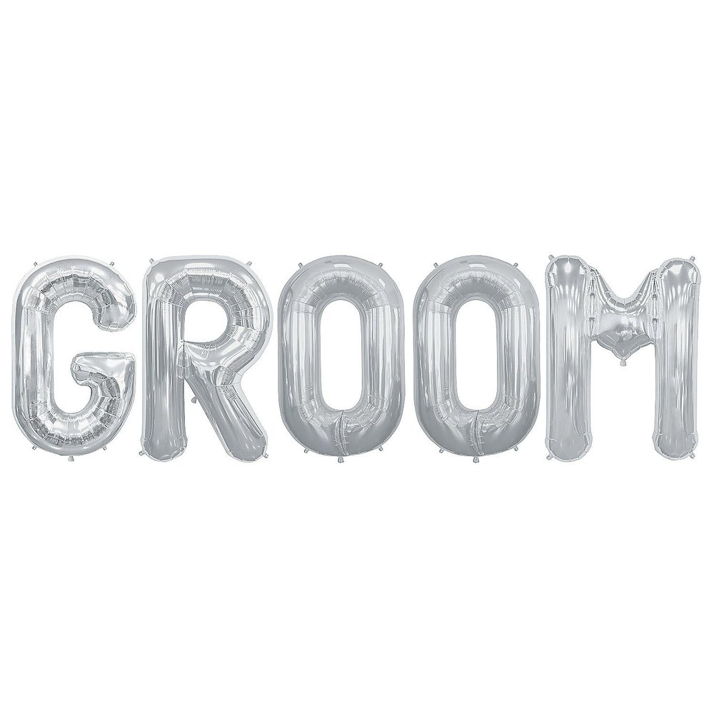 Mylar Balloon Groom 34" Kit  5 Pc