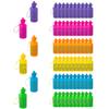 Water Bottles Smile Face Neon Plastic Bulk 60 Ct view 1