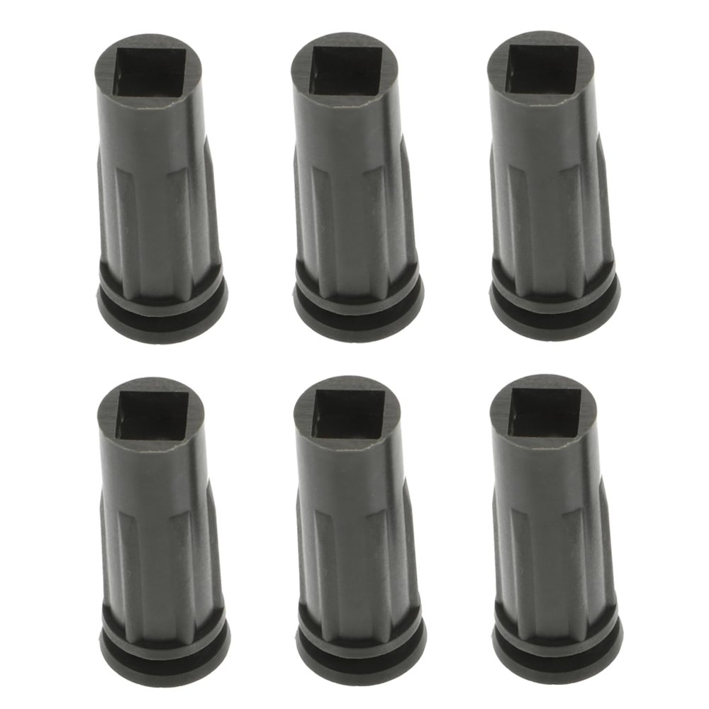 NOLITOY 6pcs Xmas Tree Holders Black Plastic Stands for Artificial Christmas Trees Stable Support Base for Festive Decorations Easy Setup Accessory