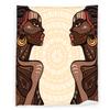 African American Women Blanket 40" x 50" Tribal Ethnic Afro Lady Super Soft Bedding Fleece Throw Blanket Microfiber Flannel Blankets Couch Sofa Warm Lightweight for Boys Girls view 1
