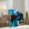 Aurora Borealis Blanket 60" x 80" Northern Lights Nature Galaxy Lake Super Soft Bedding Fleece Throw Blanket Microfiber Flannel Blankets Couch Sofa Warm Lightweight for Boys Girls view 4