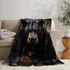 Black Bear Blanket 50" x 60" Forest Wild Animal Nature Hunting Bear Super Soft Bedding Fleece Throw Blanket Microfiber Flannel Blankets Couch Sofa Warm Lightweight for Boys Girls view 3