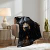 Black Bear Blanket 50" x 60" Forest Wild Animal Nature Hunting Bear Super Soft Bedding Fleece Throw Blanket Microfiber Flannel Blankets Couch Sofa Warm Lightweight for Boys Girls view 4