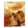 Lion Blanket 40" x 50" Africa Wildlife Animal Tropical Jungle King Super Soft Bedding Fleece Throw Blanket Microfiber Flannel Blankets Couch Sofa Warm Lightweight for Boys Girls view 1