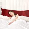Christmas Body Pillowcase, Soft Bed Throw Pillow Covers Luxury Decorative Sofa Couch Long Lumbar Bolster Pillow Sham Cushion Case with Envelope Closure, Modern Minimalist Xmas Tree Red Stripes 20"x54" view 3
