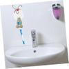 Cabilock Animal Toothbrush -Mounted Suction Cup Toothpaste Holder PVC Boys and Girls Toothbrush Mount view 3