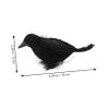 3pcs Simulated Crow Halloween Ornament Plastic Creative Home Decor view 4