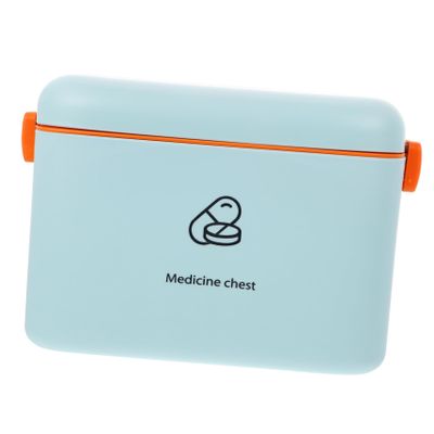 KALLORY Double-layer Portable Medical Box for Home Lightweight Emergency Medicine Organizer Capacity for First Aid and Medication Storage