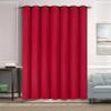 All Season 1pc Window Curtain Panel Insulated Thermal Blackout Solid Extra-Wide 100" Wide x 84" Long in Assorted Colors (K100 Dark RED) view 1