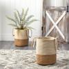 Nearly Natural 12" Handmade Natural Cotton Woven Basket - 9'6" x 13'6" view 3