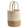 Nearly Natural 12" Handmade Natural Cotton Woven Basket - 9'6" x 13'6" view 4