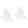 ABOOFAN 6pcs Decorative Easel Stand Acrylic Plate Display Holder Display Rack Show Rack for Artwork view 1