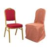 Balsa Circle 12 pcs Terracotta Polyester Banquet Chair Covers for Party Wedding Linens Decorations Dining Ceremony Reception Supplies view 3