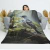 CAPITUNEISKINEPA Blackpoll Warbler Bird Blanket Gifts Blanket Travel Big Soft Blanket 60" x 80" view 3