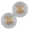 Kutani Ware Handmade Serving Plate 2set (Tile, 6.29" x 6.29") Made in Japan view 1