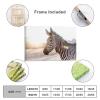Modern Wall Decor Poster Prints Zebra Animal Wildlife Canvas Framed Wall Art Farmhouse Painting Artwork for Home Laundry Room Bedroom Bathroom Xmas Holiday Decoration 11"x17" view 2