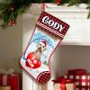 Lovely POD Personalized Goldendoodle 1 Stockings Christmas, Custom Dog Christmas Stocking with Name, Christmas Stockings for Pet Lover, Funny Gifts for Dog Mom Dog Dad, Fireplace Decor view 1