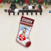 Lovely POD Personalized Goldendoodle 1 Stockings Christmas, Custom Dog Christmas Stocking with Name, Christmas Stockings for Pet Lover, Funny Gifts for Dog Mom Dog Dad, Fireplace Decor view 2