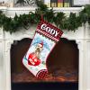 Lovely POD Personalized Goldendoodle 1 Stockings Christmas, Custom Dog Christmas Stocking with Name, Christmas Stockings for Pet Lover, Funny Gifts for Dog Mom Dog Dad, Fireplace Decor view 3